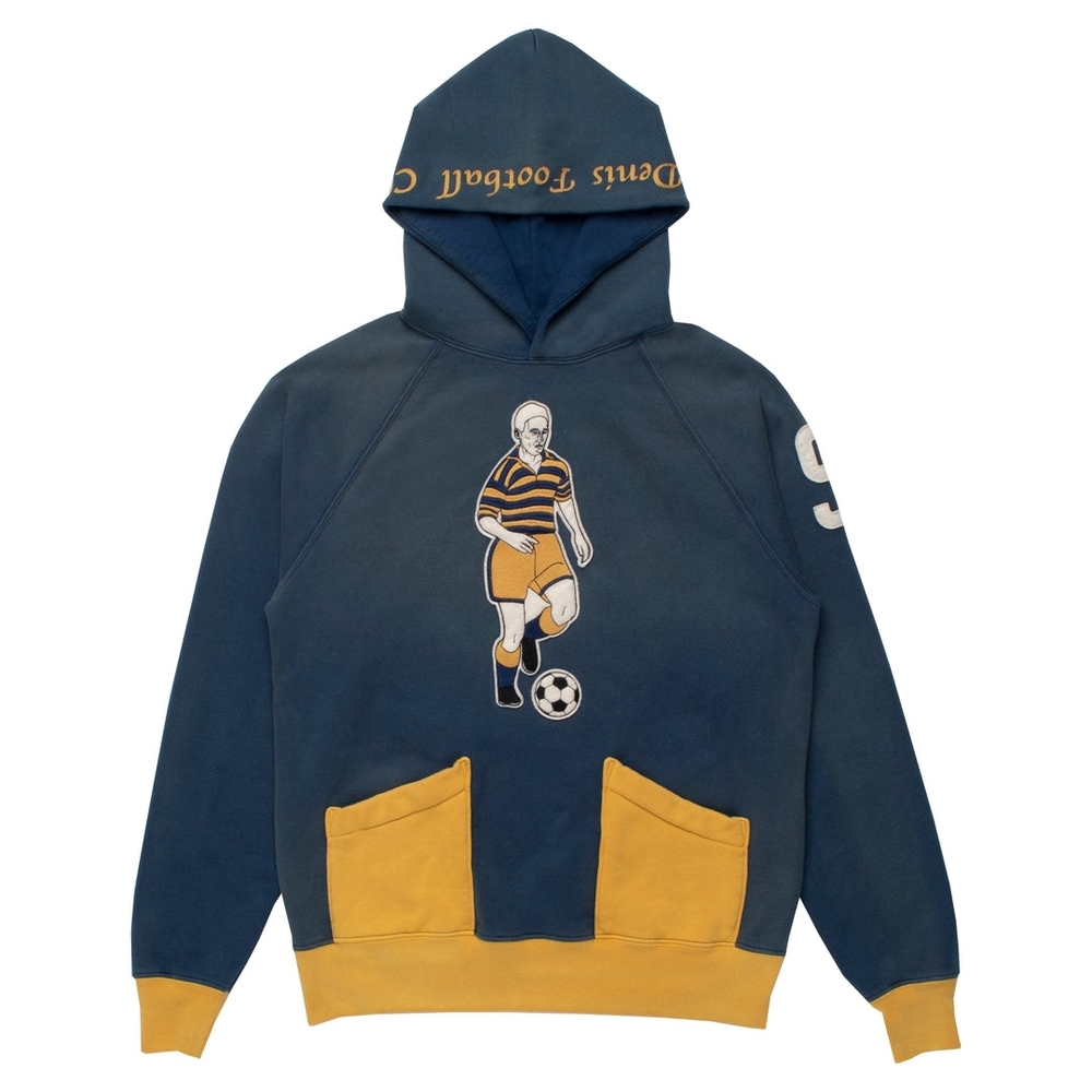 St. Denis FC Men's Hoodie in Blue and Yellow
